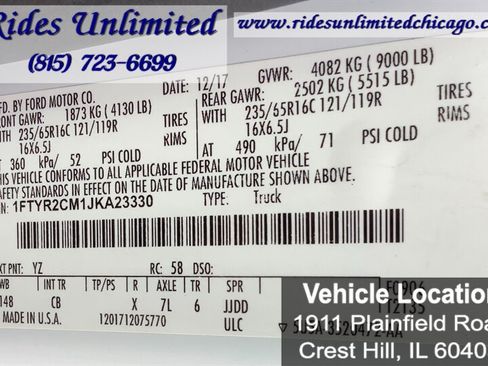 Used 2018 Ford Transit 250 148 Medium Roof w/ Interior Upgrade Package RWD image 24