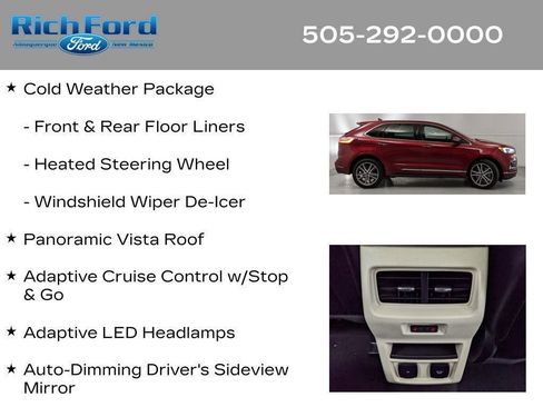 Certified 2019 Ford Edge Titanium w/ Equipment Group 301A AWD/4WD image 32