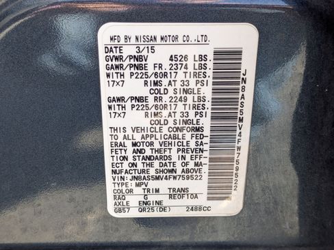 Used 2015 Nissan Rogue S w/ Convenience Package AWD/4WD image 30