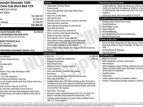 Used 2020 Chevrolet Silverado 1500 Custom w/ Custom Value Package RWD image 37