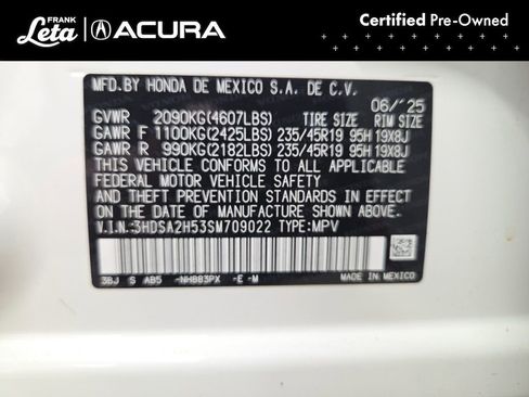 Certified 2025 Acura ADX A-Spec AWD/4WD image 27