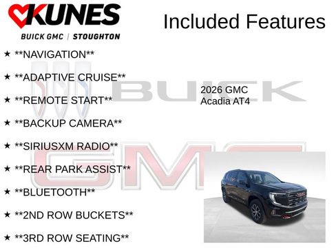 New 2026 GMC Acadia AT4 w/ Luxury Package image 2