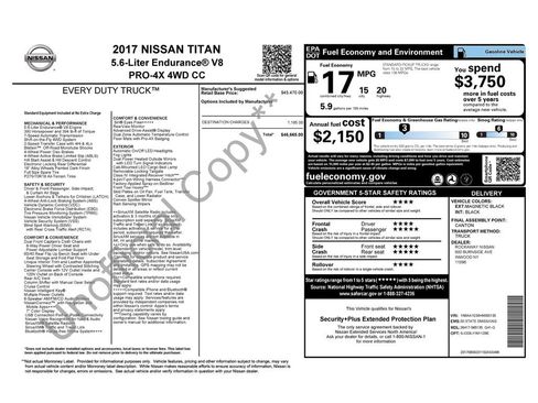 Used 2017 Nissan Titan PRO-4X AWD/4WD image 3