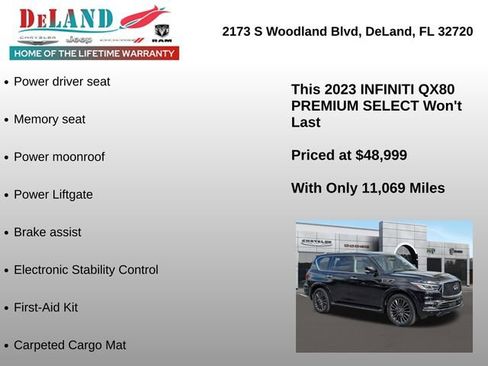 Used 2023 INFINITI QX80 Premium Select w/ Cargo Package AWD/4WD image 13