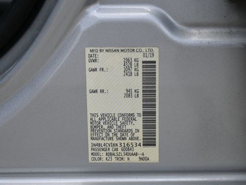 Used 2019 Nissan Altima 2.5 SR w/ SR Premium Package FWD image 29