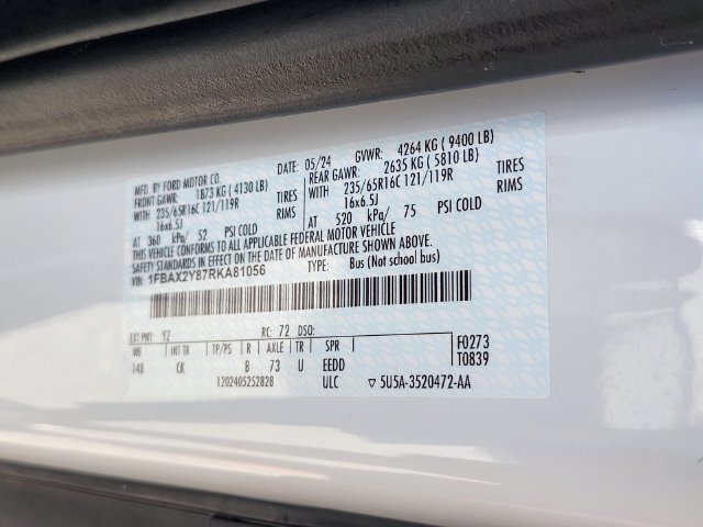 Certified 2024 Ford Transit 350 XLT RWD image 32