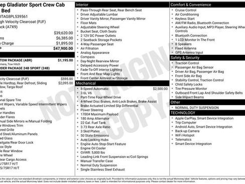 Used 2023 Jeep Gladiator Sport w/ Trailer Tow Package image 4