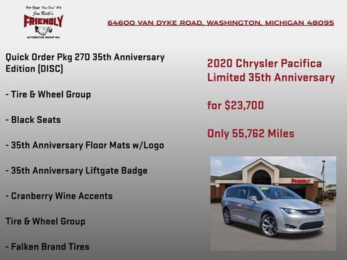 Used 2020 Chrysler Pacifica Limited FWD image 5