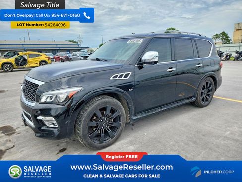 Used 2017 INFINITI QX80 4WD w/ Deluxe Technology Package image 1