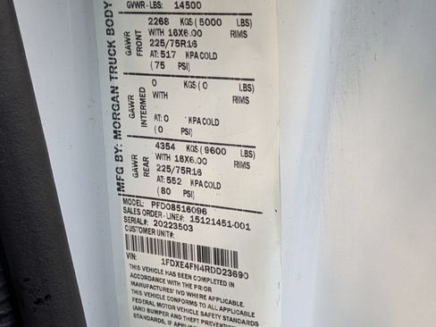 Certified 2024 Ford E-450 and Econoline 450 Super Duty w/ Power Windows & Locks Group RWD image 27
