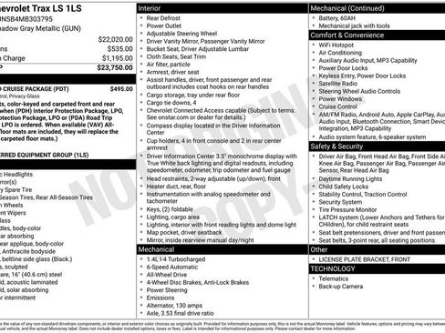 Used 2021 Chevrolet Trax LS w/ Tint and Cruise Package image 7