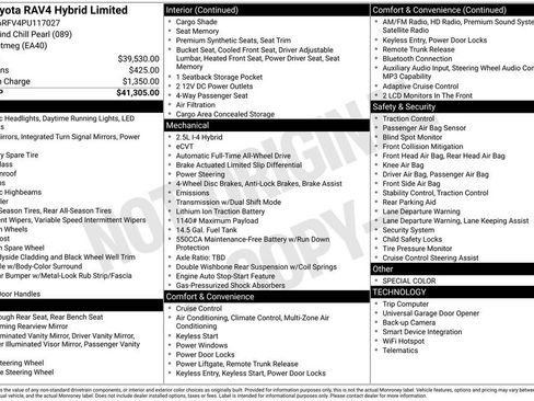 Used 2023 Toyota RAV4 Limited AWD/4WD image 34