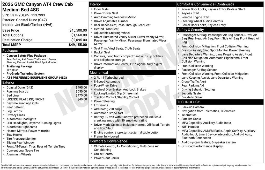 Certified 2026 GMC Canyon AT4 AWD/4WD image 47