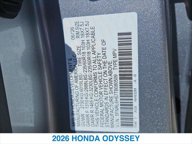 New 2026 Honda Odyssey EX-L image 26