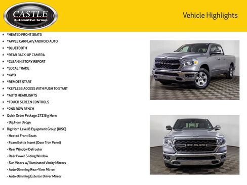 Used 2022 RAM 1500 Big Horn AWD/4WD image 3
