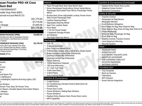 Certified 2025 Nissan Frontier PRO-4X w/ Pro Premium Package AWD/4WD image 2