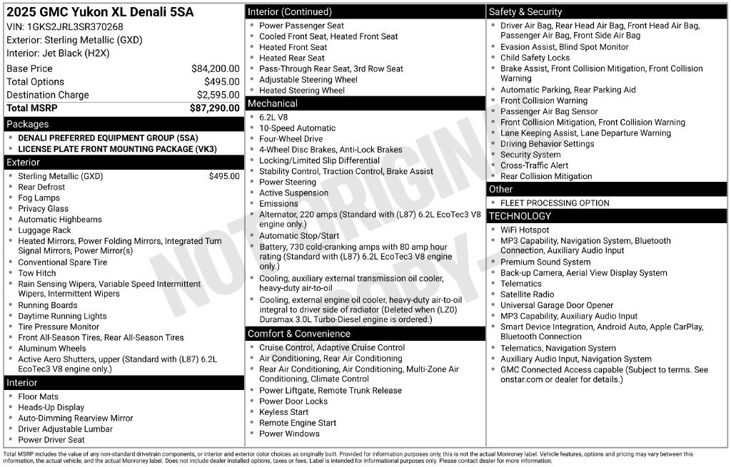 Used 2025 GMC Yukon XL Denali AWD/4WD image 4