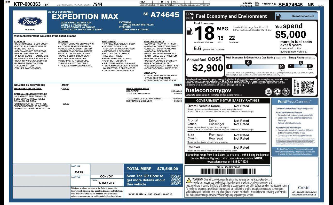 Used 2025 Ford Expedition Max Active AWD/4WD image 39