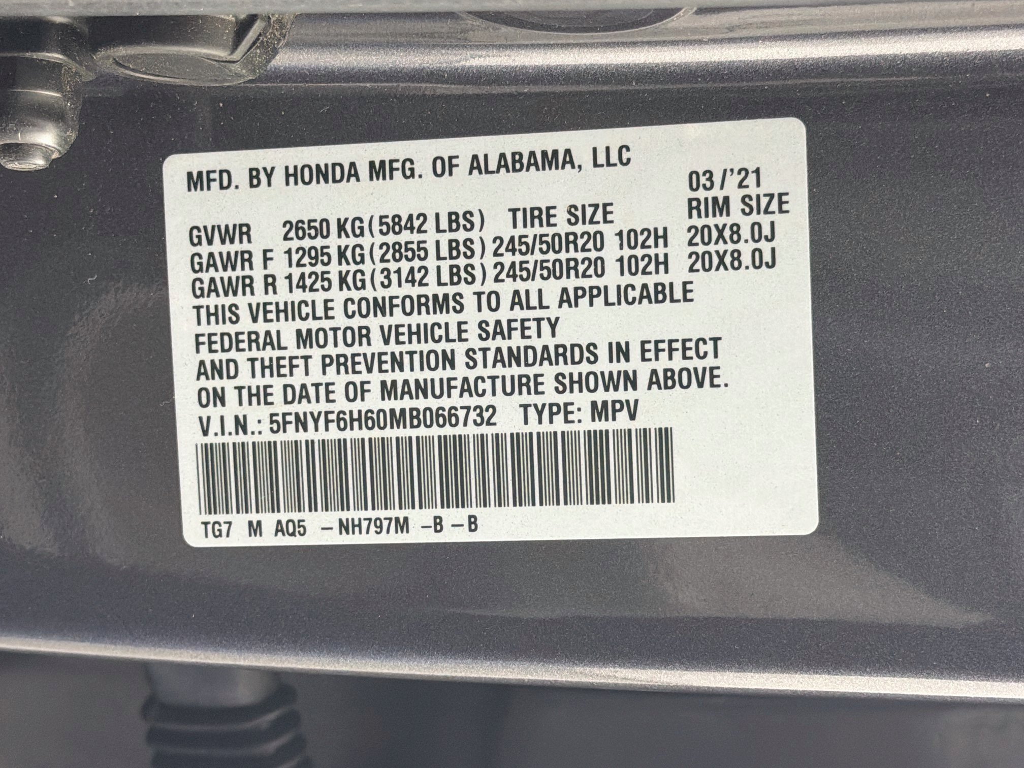 Used 2021 Honda Pilot Touring image 12