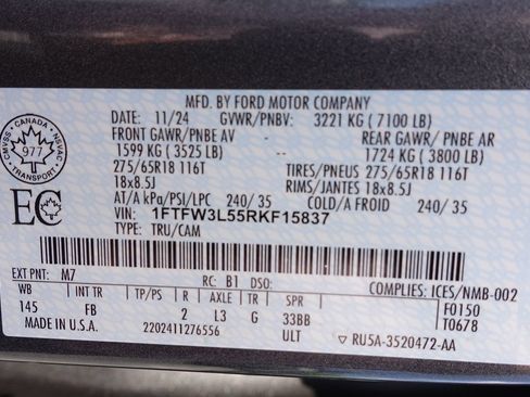 Used 2024 Ford F150 XLT w/ Equipment Group 302A MID AWD/4WD image 20