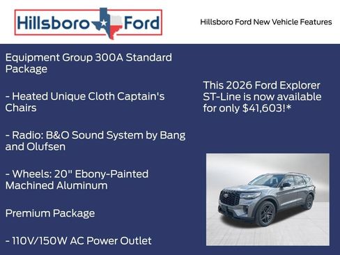 New 2026 Ford Explorer ST-Line w/ ST-Line Street Pack RWD image 5