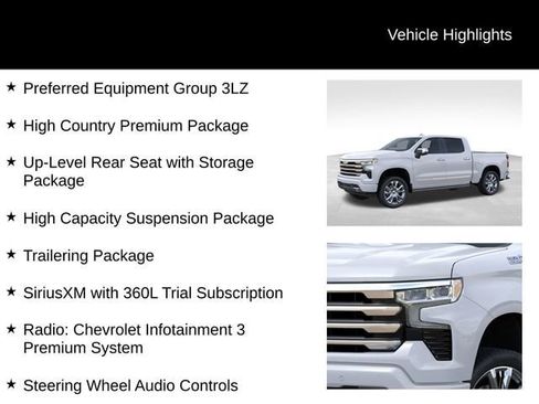 New 2026 Chevrolet Silverado 1500 High Country w/ High Country Premium Package AWD/4WD image 27