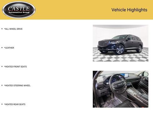 Used 2021 Genesis GV80 3.5T w/ Advanced Package 06 AWD/4WD image 3