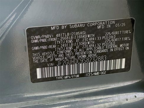 Certified 2025 Subaru Crosstrek 2.0i Premium image 35