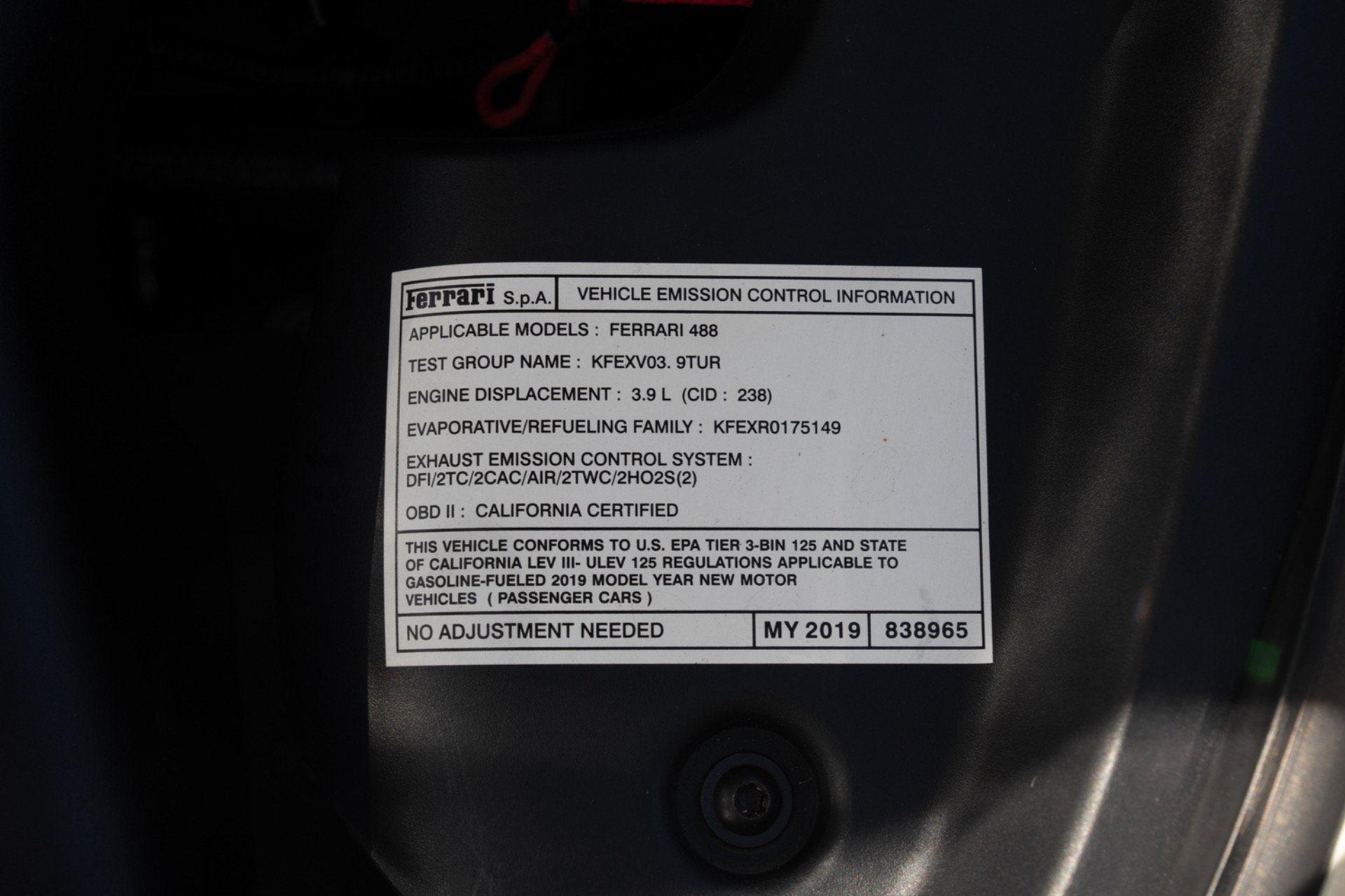 Used 2019 Ferrari 488 Spider RWD image 63