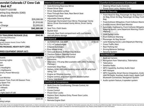 New 2026 Chevrolet Colorado LT w/ Advanced Trailering Package AWD/4WD image 4