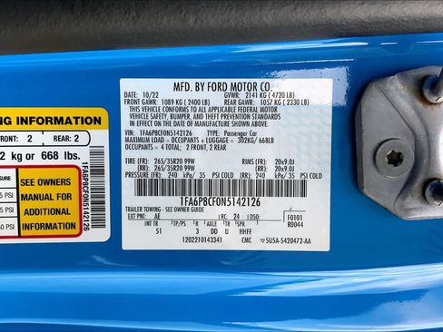 Used 2022 Ford Mustang GT Premium w/ Equipment Group 401A RWD image 36