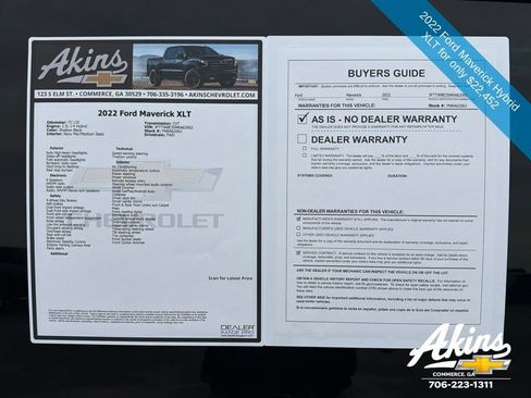 Used 2022 Ford Maverick XLT FWD image 11