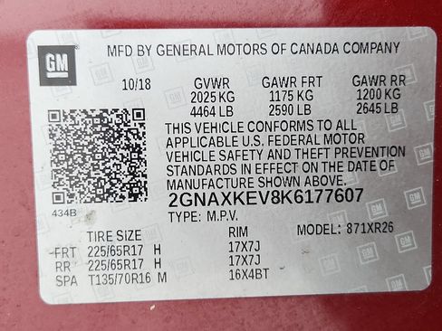Used 2019 Chevrolet Equinox LT FWD image 12
