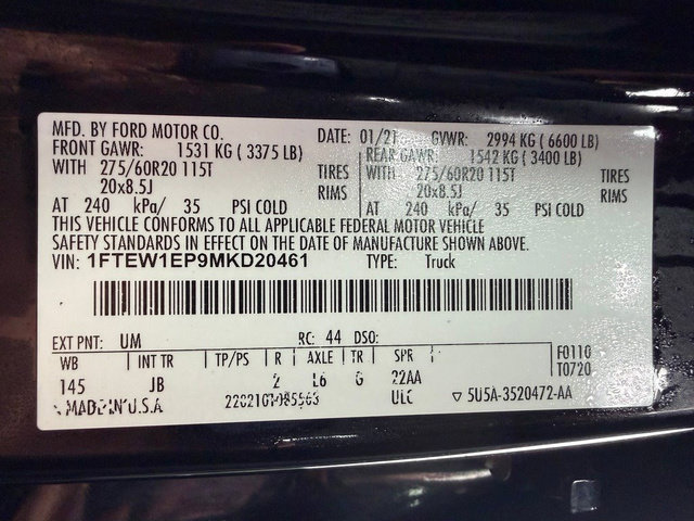 Used 2021 Ford F150 XL w/ STX Appearance Package AWD/4WD image 14