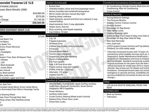 Used 2019 Chevrolet Traverse LS image 3