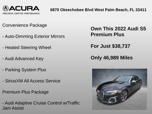 Used 2022 Audi S5 Premium Plus w/ Premium Plus Package image 12