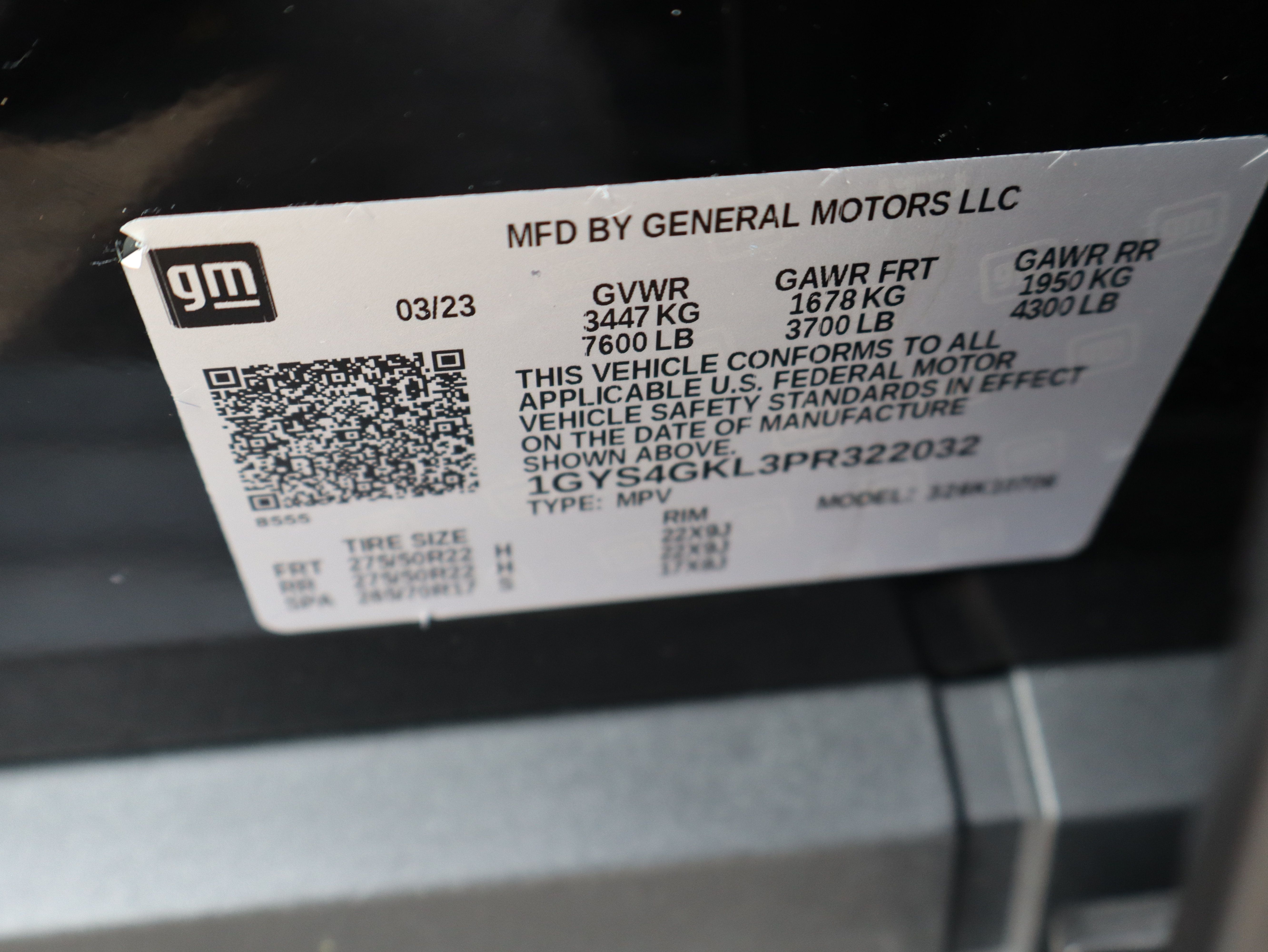Used 2023 Cadillac Escalade Sport Platinum w/ LPO, ONYX Package AWD/4WD image 60