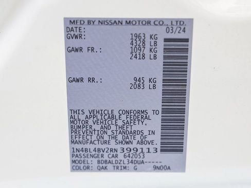 Used 2024 Nissan Altima 2.5 S FWD image 31