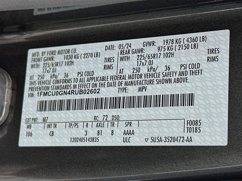 Used 2024 Ford Escape Active image 12