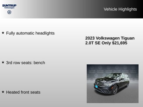 Used 2023 Volkswagen Tiguan SE FWD image 16