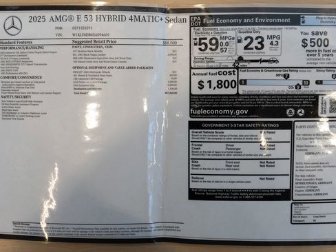 Used 2025 Mercedes-Benz E 53 AMG e 4MATIC Sedan image 36