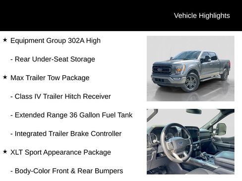 Used 2022 Ford F150 XLT w/ Equipment Group 302A High AWD/4WD image 16