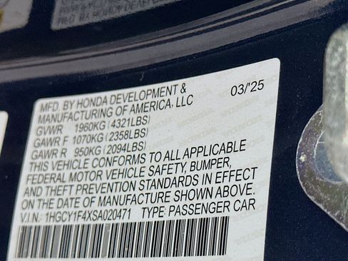 Used 2025 Honda Accord SE image 12