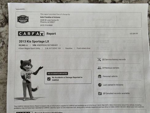 Used 2013 Kia Sportage LX image 8