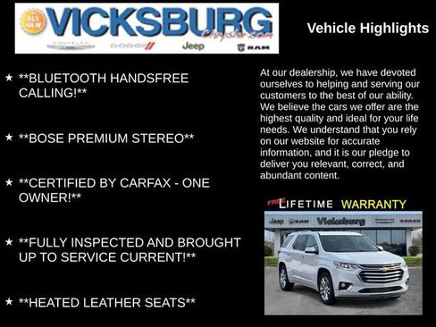 Used 2019 Chevrolet Traverse High Country w/ LPO, Floor Liner Package image 13