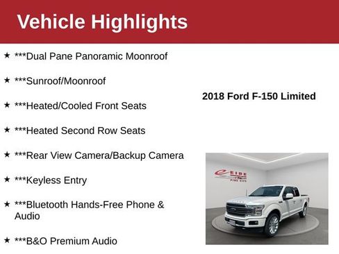 Used 2018 Ford F150 Limited AWD/4WD image 4