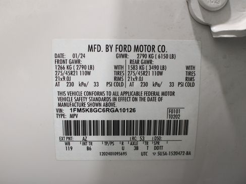 Used 2024 Ford Explorer ST w/ Equipment Group 401A AWD/4WD image 44