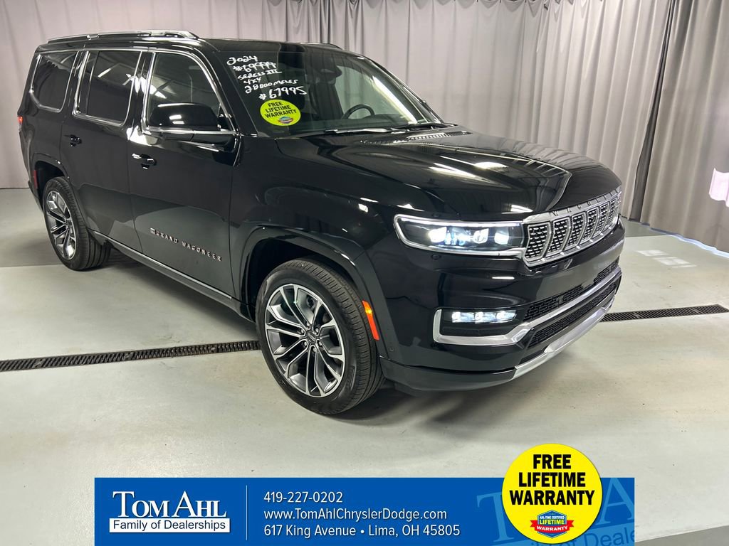 Used 2024 Jeep Grand Wagoneer Series III w/ Rear Seat Video Group 1 AWD/4WD 360° Tour