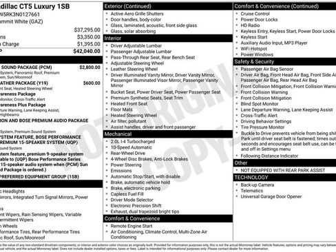 Used 2022 Cadillac CT5 Luxury w/ Sun And Sound Package image 2