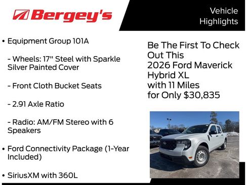 New 2026 Ford Maverick XL w/ Equipment Group 101A AWD/4WD image 5